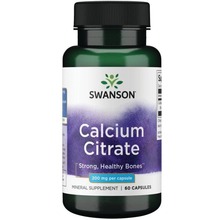 Swanson kaltsiumtsitraat, 200 mg, N60