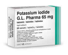 Kaaliumjodiid G.L. Pharma 65 mg tabletid, N20
