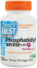 Doctor's Best fosfatidüülseriin 100 mg, 120 kapslit