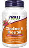 Now Foods koliin ja inositool, 250/250 mg, 100 kapslit