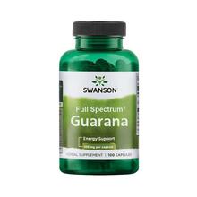 Swanson Guarana 500 mg, 100 kapslit