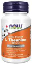 Now Foods Double Strength L-Theanine 200 mg, 60 kapslit
