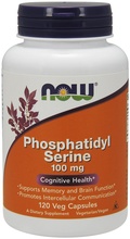 Now Foods fosfatidüülseriin 100 mg, 120 kapslit