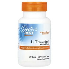 Doctor's Best L-Theanine AlphaWave, 60 kapslit