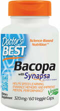 Doctor's Best Bacopa (Brahmi) koos Synapsaga, 60 kapslit
