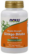 Now Foods topelt tugevusega ginkgolehe ekstrakt 120 mg, 100 kapslit
