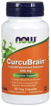 Now Foods CurcuBrain, 400 mg, 50 kapslit