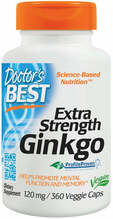 Doctor's Best Extra Strength Ginkgo 120 mg, 360 kapslit