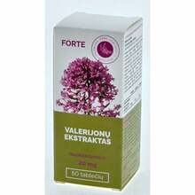 Forte palderjani ekstrakt, 20 mg, 50 kapslit