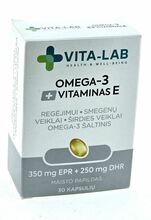 Vita-Lab Omega-3 + E-vitamiin, 30 kapslit
