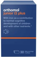 Orthomol Junior Omega Plus närimiskommid, 90 tk