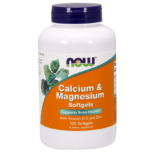 Now Foods kaltsium ja magneesium, 120 kapslit