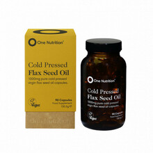 One Nutrition Cold Pressed Flax Seed Oil linaseemneõli, 90 kapslit