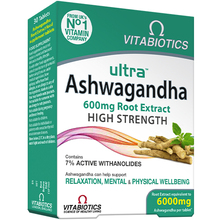 Vitabiotics Ultra Ashwagandha 600 mg, 30 tabletti