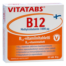 Hankintatukku Vitatabs B12 Methylcobalamin 1000mcg tab N60