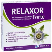 Relaxor Forte kannatuslille ekstrakti tabletid, 60 tk