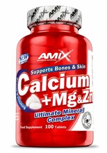 Amix Calcium + Mg & Zn, 100 tabletti