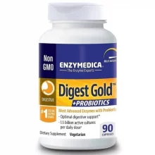 Enzymedica Digest Gold + Probiotika, 90 kapslit