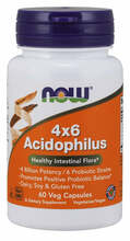 Now Foods 4X6 Acidophilus, 60 kapslit