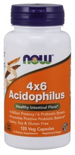 Now Foods Acidophilus 4X6, 120 kapslit