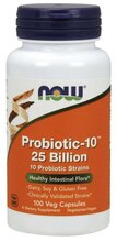 Now Foods Probiotic-10, 25 miljardit, 100 veg kapslit