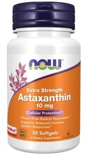 Now Foods Astaksantiin Extra Strength 10 mg, 30 kapslit