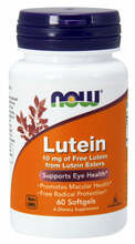 Now Foods luteiin 10 mg, 60 pehmet kapslit