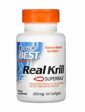 Doctor's Best päris krill, 350 mg, 60 kapslit
