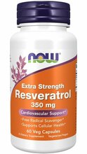 Now Foods Resveratrol Extra Strength 350 mg, 60 kapslit