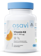Osavi K2-vitamiin MK-7, 100 mcg, 60 pehmekapslit