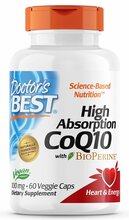 Koensüüm Q10 100 mg BioPerine'iga Doctor's Best, 60 kapslit