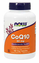 Now Foods CoQ10 60 mg, 180 kapslit