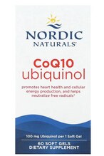 Nordic Naturals koensüüm CoQ10 ubikinool, 100 mg, 60 kapslit