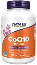 Now Foods CoQ10 viirpuumarjadega, 100 mg, 180 kapslit