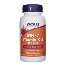 Now Foods K2-vitamiin MK-7 100 mcg, 120 kapslit