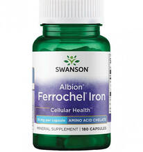 Swanson Albion Ferrochel Iron, 18 mg, 180 kapslit