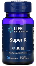 Life Extension Super K, 90 pehmet kapslit