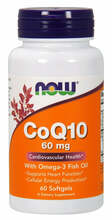 Now Foods CoQ10 60 mg koos Omega-3-ga, 60 kapslit