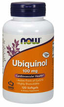 Now Foods koensüüm Q10 ubikinool 100 mg, 120 kapslit