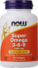 Now Foods Super Omega 3-6-9, 1200 mg, 90 kapslit