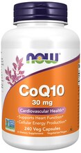NOW Foods CoQ10, 30 mg, 240 kapslit