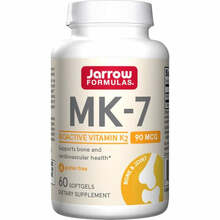 Jarrow Formulas K2-vitamiin MK-7 90 mcg, 60 kapslit