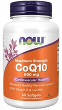 Now Foods koensüüm Q10 600 mg, 60 kapslit