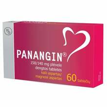 Panangin 158/140 mg õhukese polümeerikattega tabletid, N60