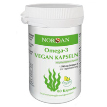Norsan Omega-3 Vegan kapslid, 80 tk