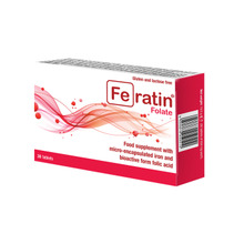 Feratin Folate, 30 tabletti