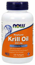 Now Foods krilliõli 500 mg, 120 kapslit