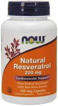 NOW Foods looduslik resveratrool 200 mg, 120 kapslit