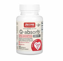 Jarrow Formulas ubikinoon Co-Q10 Q-absorb 100 mg, 60 kapslit