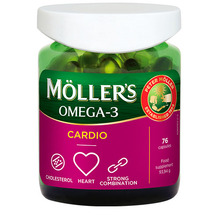 Toidulisand Mollers Omega-3 Cardio, 76 kapslit